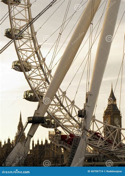 London Eye and Big Ben editorial stock image. Image of london - 40709774