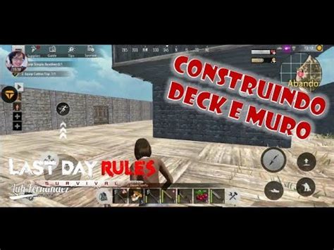 Construindo Deck E Muro Last Island Of Survival Youtube