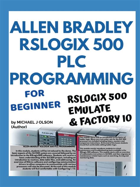 ALLEN BRADLEY RSLOGIX 500 PLC PROGRAMMING FOR BEGINNER OLSON MICHAEL