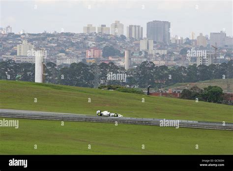 Brawn GP S Rubens Barrichello In Action During The Brazilian Grand Prix