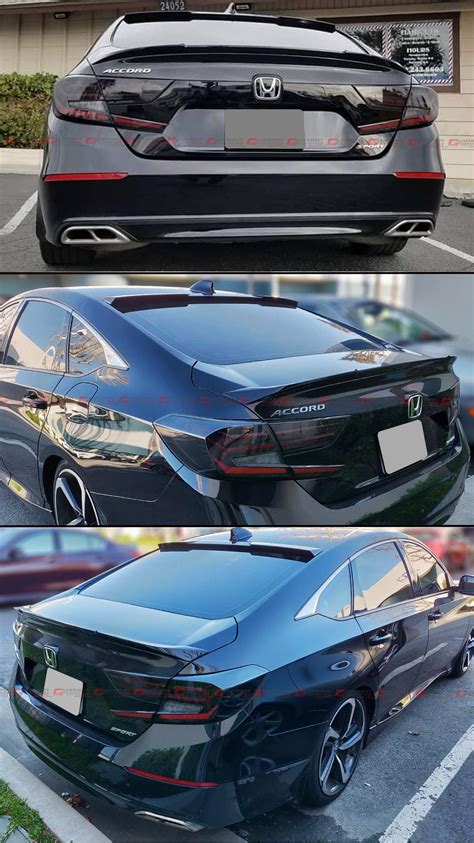 Cuztom Tuning JDM V2 Painted Glossy Black Trunk Lid Spoiler Rear