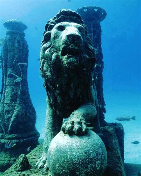 Incredible Underwater Ruins Off The Coast Of Alexandria Egypt How