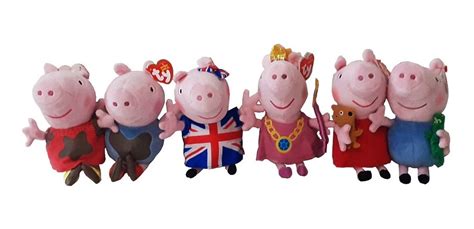 Pelúcia Peppa Pig E Irmão George Pig Lama 19 Cm Original Dtc