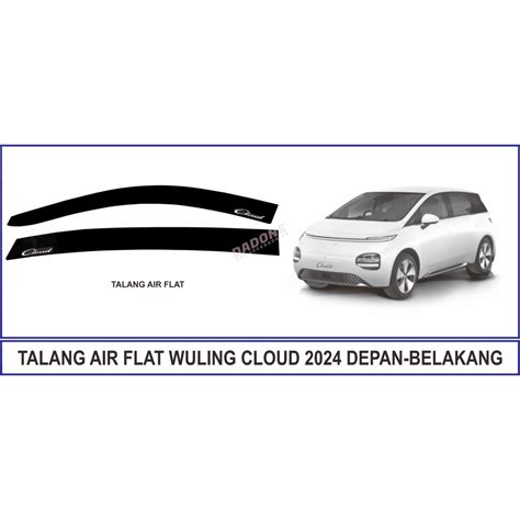 Jual Talang Air Flat Wuling Cloud Depan Belakang Set Pcs