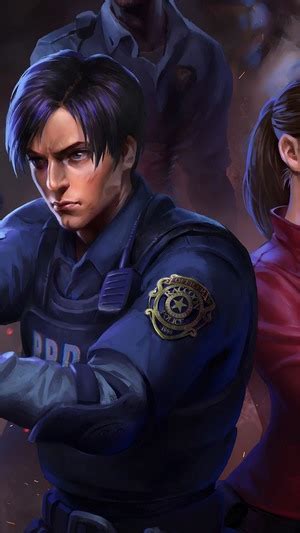 Resident Evil 2 Leon S Kennedy Claire Redfield Ada Wong HD HD Phone