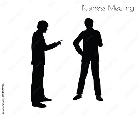 Man In Business Meeting Pose Stock Vector Adobe Stock