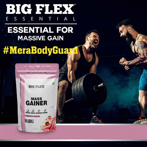 Buy Bigflex Essential Mass Gainer Strawberry Banana Online