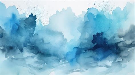 Premium AI Image | Soothing Light Blue Watercolor Background for ...