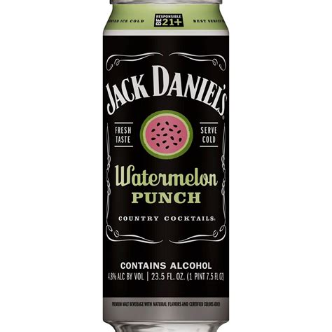 Jack Daniel S Country Cocktail Watermelon Punch Domestic Flavored