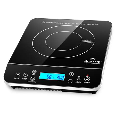 Duxtop W Portable Induction Cooktop LCD Sensor Touch Hot Plate Silver LS BT DZ