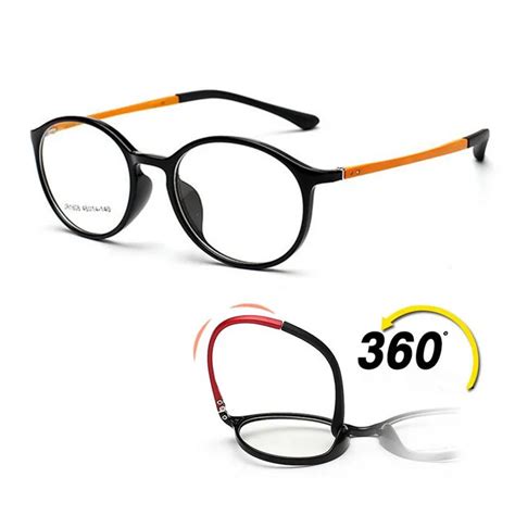 Vintage Oval Tr90 Flexible Eyeglass Frames Full Rim Myopia Rx Able Men Women Unisex Lightweight