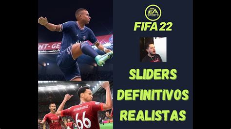 Sliders definitivos y realistas FIFA 22 modo carreta épico mejor