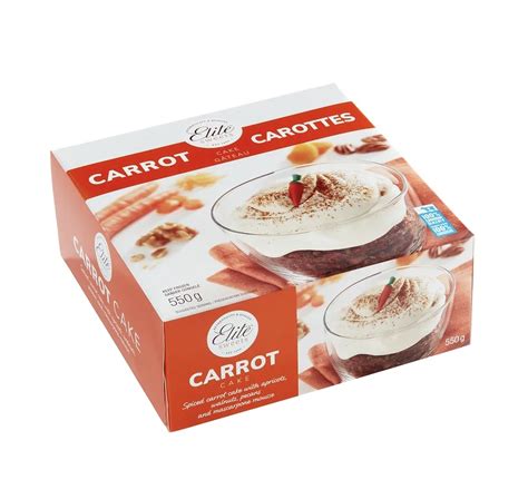 Cake Elite Sweet Carrot Cake 6 x 550g - Alfa Food Service