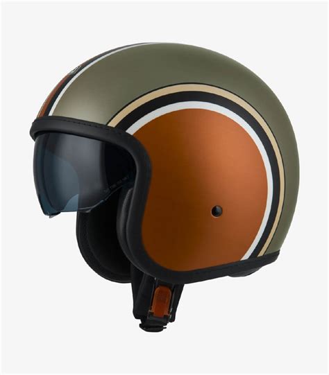 Nzi Rolling Sun Diana Orange Copper Matt Open Face Helmet