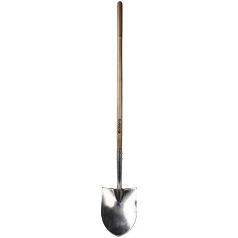 Alterra Long Handle Stainless Steel Round Point Shovel Amsl09 The