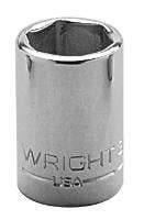 wright tool   drive    point chrome socket