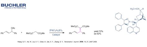 Allylic Alkylation Catalyzed By Cinchonidine Derivative Buchler Gmbh