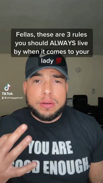 Chris Perry On Instagram Fellas These Are 3 Rules You Should Always