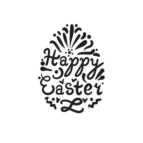 Vintage Happy Easter Lettering 4258914 Vector Art At Vecteezy