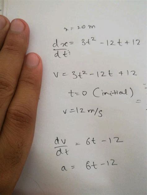 The Velocity Of A Particle Moving Along X Axis Changes With The