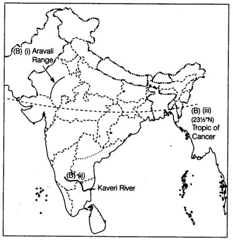 Tropic Of Cancer In India Outline Map China Map Tourist Destinations