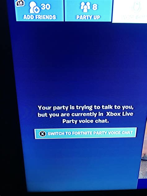 [2021] It says this, yet I’m not in an Xbox party. I’ve tried