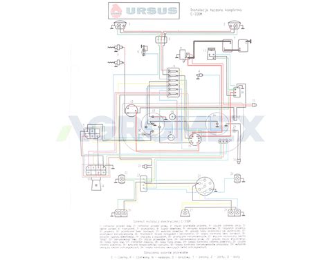 Instalacja elektryczna łączona kompletna C 330M oryginał Ursus 42342942