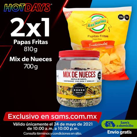 Sams Club Horas Extraordinarias Hot Days de mayo x en frutas y más