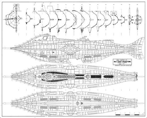 Nautilus Submarine Blueprints