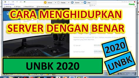 Cara Menghidupkan Dan Mematikan Server UJIAN ANBK Dengan Benar