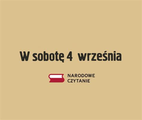 Zapraszamy na Narodowe Czytanie 2021 Zespół Szkół Przyrodniczo