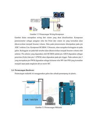 Sistem Kendali Volume Air Pada Air Isi Ulang Dengan Ultrasonic Metode