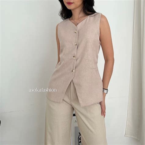 Jual Asoka Hanni Vest Atasan Wanita Vest Reguller Rompi