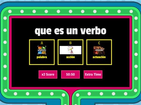 Que Es Un Verbo Gameshow Quiz