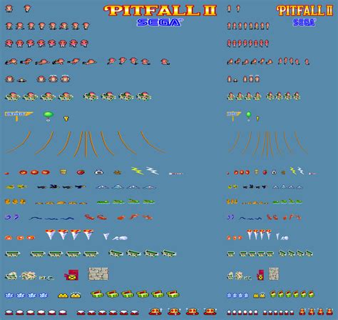 Arcade Pitfall Ii General Sprite Sheet By Retroreloads On Deviantart