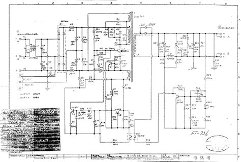 YAESU FT 736 Pwr Schematic