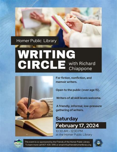 Writing Circle with Richard Chiappone | City of Homer Alaska Official Website