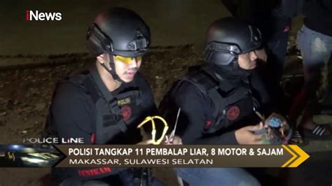 Aksi Kejar Kejaran Polisi Dengan Pelaku Balap Liar Di Makassar Police