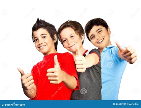 Happy Boys Teenagers Best Friends Fun Stock Image Image Of Gesture