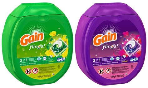 Gain Flings 3 In 1 Laundry Detergent Pacs 81ct Groupon