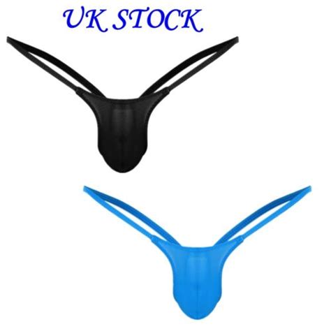 UK Sexy Männer Unterwäsche G String Thong Micro Mini Bulge Pouch T Back Bikini Höschen eBay