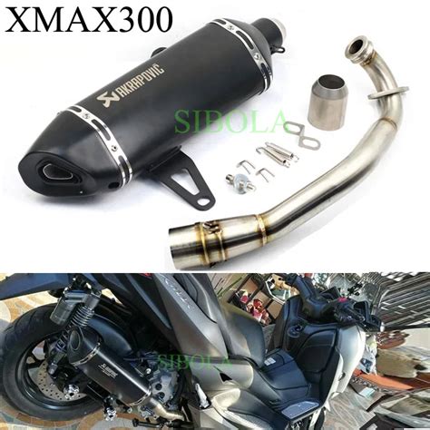 Xmax Xmax Motorcycle Akrapovic Exhaust Pipe Slip On For Yamaha X