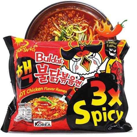 BULDAK Zupka 3xSPICY HOT BARDZO OSTRA Kurczak Ramen Samyang 140g