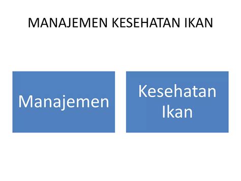 Manajemen Kesehatan Ikan Ppt