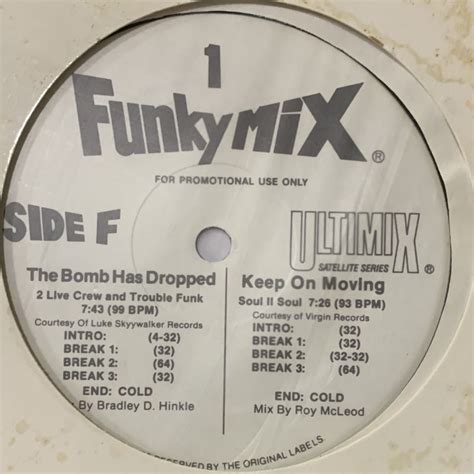 Soul Ii Soul Keep On Moving Funkymix 1 E F 12 Fatman Records