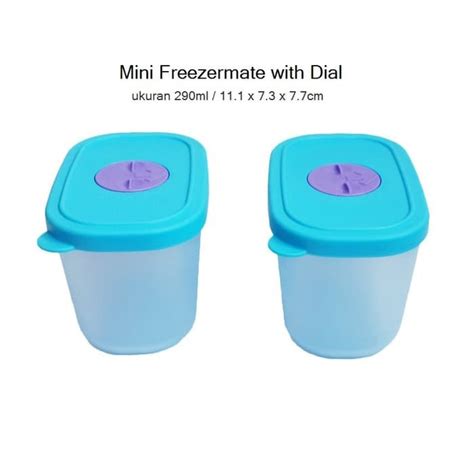 Tupperware Mini Freezermate With Dial Ml Pcs Shopee Malaysia