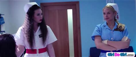 Horny Lesbian Nurses Give Patient Oral Exam And Facesit Her