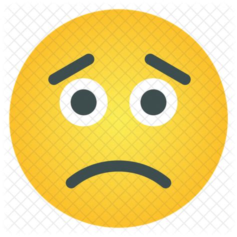 Sad Emoji Icon Download In Flat Style