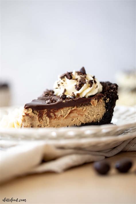 Chocolate Espresso Cheesecake With Ganache A Latte Food