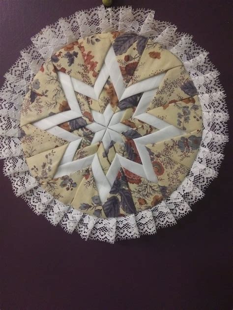 Amish Folded Star Quilted Hot Pad Pot Holder Beautiful Etsy